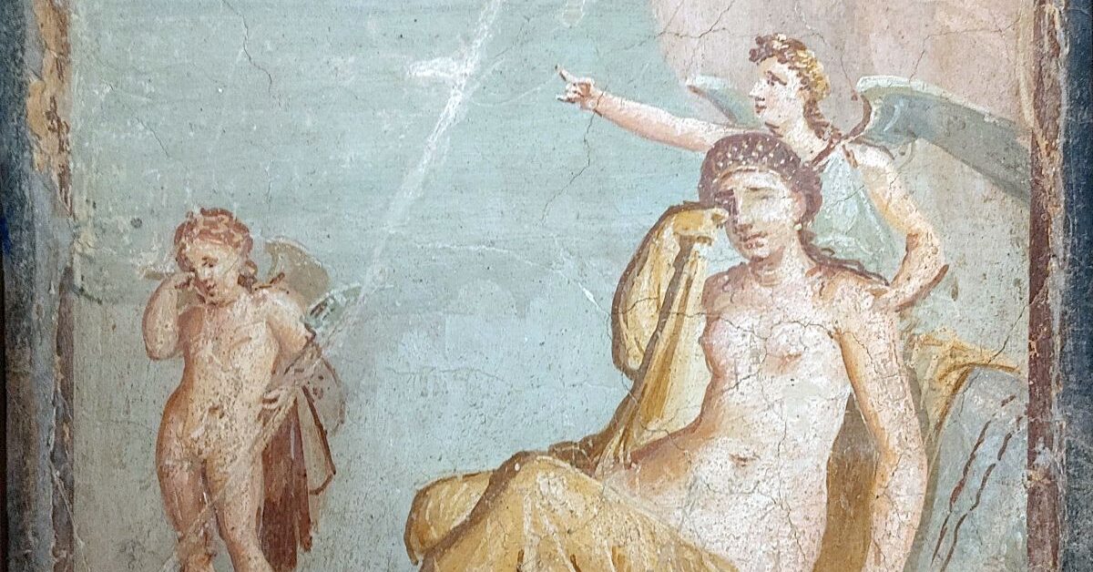 Ariadne On Roman Fresco IMPERIUM ROMANUM