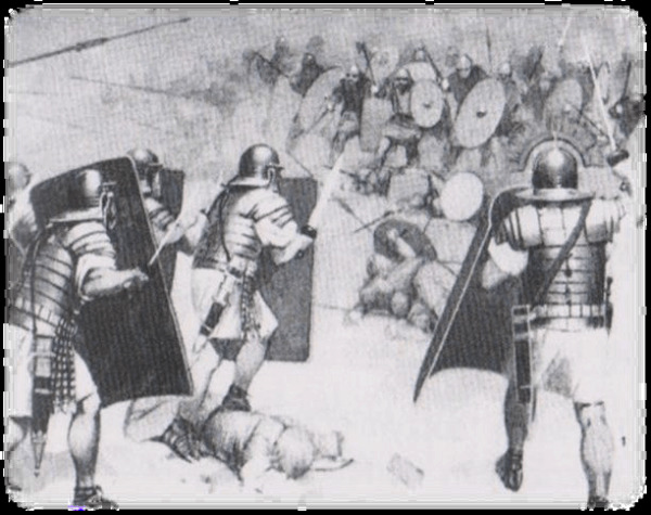 Legionaries during the fights