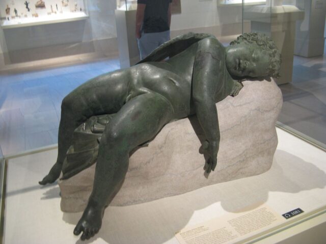 Sleeping Eros is one of the many sculptures that have fallen prey to Verres