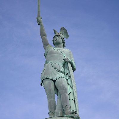 Hermannsdenkmal. Pomnik na cześć Arminiusza w Detmond (Niemcy)