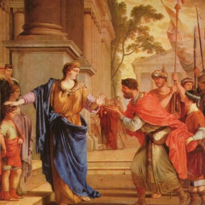 Kornelia odrzucająca koronę Ptolemeusza, Laurent de La Hyre