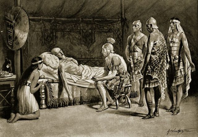Scipio the Younger was supposed to be next to Masynissa on his deathbed