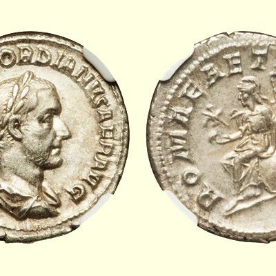 Moneta cesarza Gordiana I