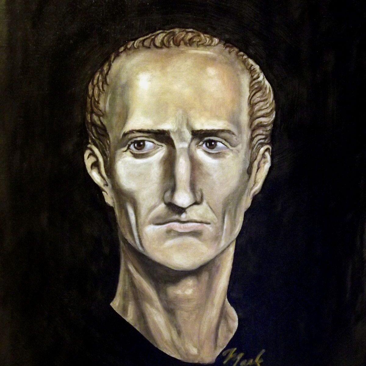 Portret Juliusza Cezara, Mark James Miller