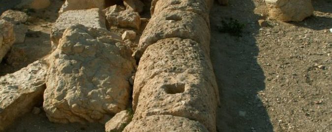 Roman drainage pipes in Palmyra