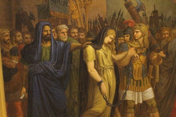 Zenobia in Aurelian's triumphal march