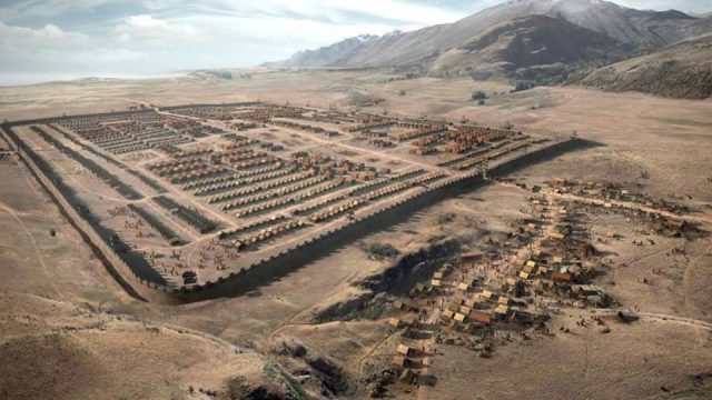Visualization of the Roman camp
