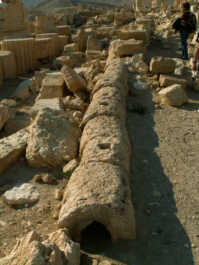Roman drain pipe in Palmyra