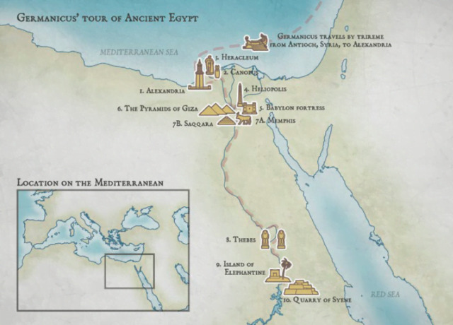 Germanicus' travel in Egypt