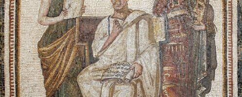 Virgil has mosaics as pater familias