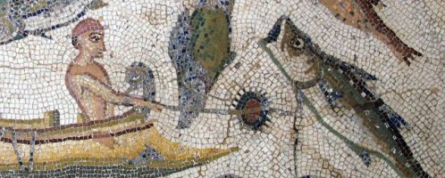 Fishing on the Roman mosaic