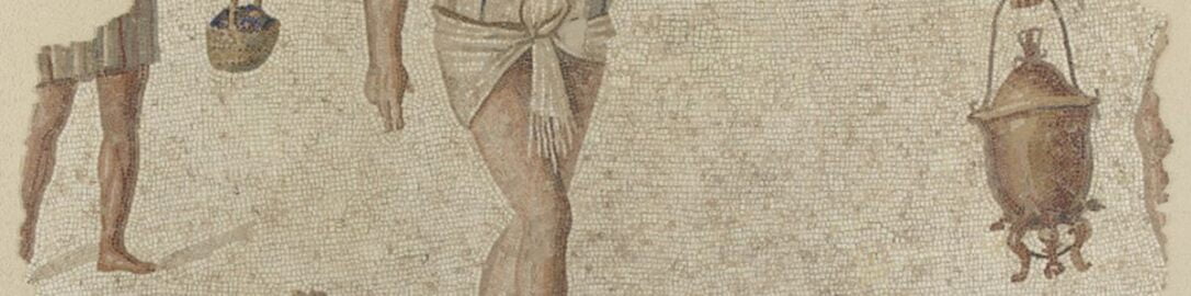 Slaves on Roman mosaic