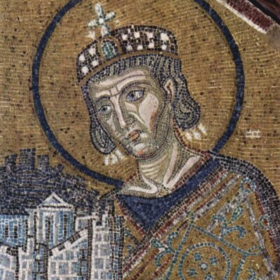 Mosaic depicting Constantine the Great