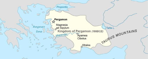 Kingdom of Pergamon in 188 BCE