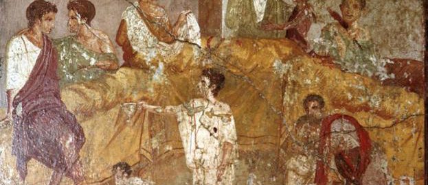 Cena on a Roman fresco