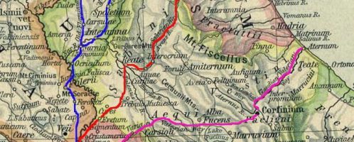 Via Salaria is marked in red