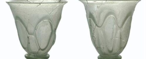 Szklane puchary rzymskie z Weklic