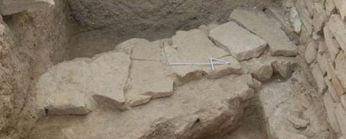 Drainage channels in the Flavian baths of the 1st Italian legio