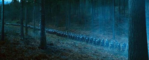 Legionnaires march through the forest