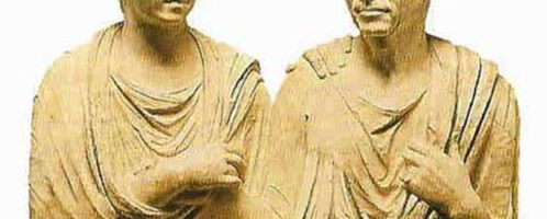 Roman scuplture of couple