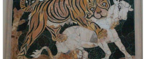 Animals on a Roman work of art