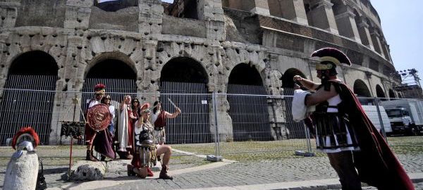 Legionnaires at the Colosseum