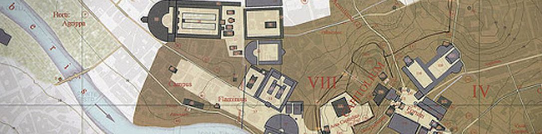 Digital map of Rome in era of Augustus