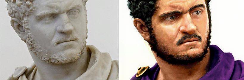 Reconstruction of the image of Caracalla