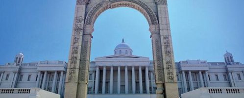 Replica of triumphal arch from Palmyra in London