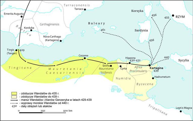 Migracja Wandalów na tereny Afryki