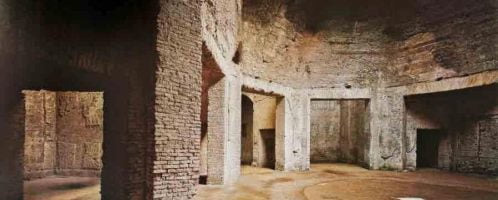 Remains of the rotunda of Nero's palace, where the rotating dining room was also supposed to be located