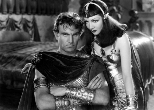 Antony and Cleopatra in a movie scene