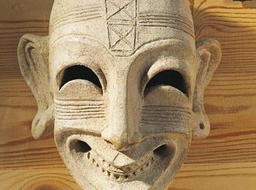 Phoenician mask dated to the 4th century BCE, found in Tunis.