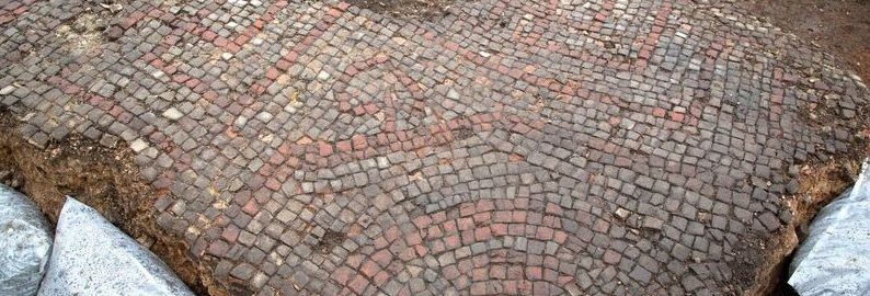 Roman mosaic was discovered in Leicester