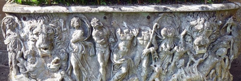 Roman sarcophagus served as flower pot for over 100 years