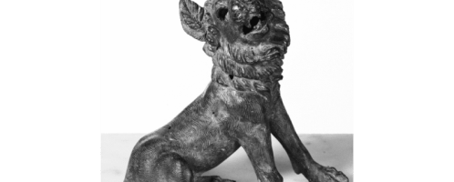 Roman sculpture showing a dog