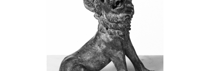 Roman sculpture showing a dog