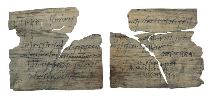 Roman tablet from the Vindolanda camp