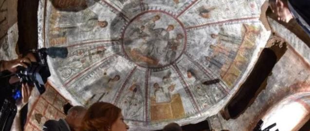 Scientists have discovered 1,600-year-old frescoes of Christians