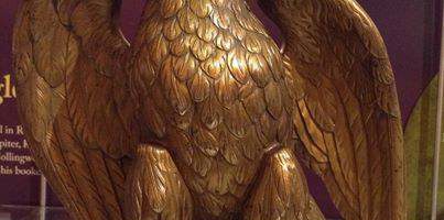 An eagle made of three thousand Roman coins