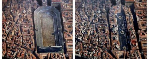 Domitian Stadium - then and now