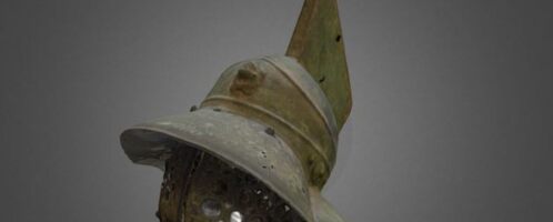 3D model of Roman gladiator helmet