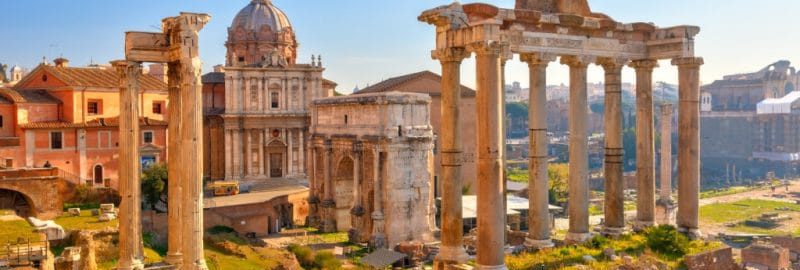 Forum Romanum in the summer