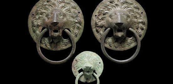 Roman handles made of bronze