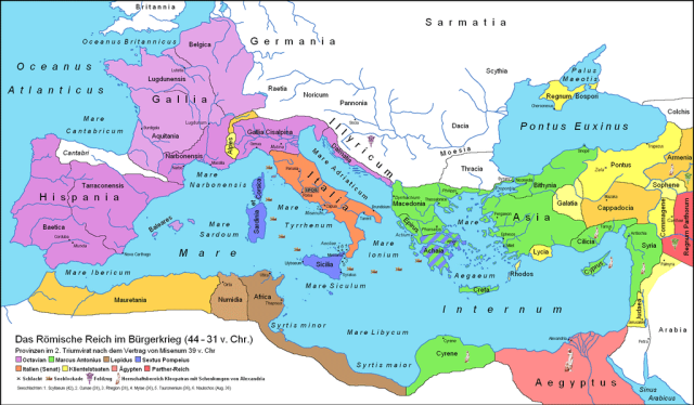 Roman Republic after the Brundizium Agreement (39 BCE)