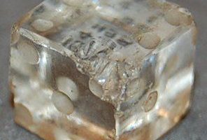 Roman dice made of rock crystal