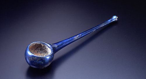 Roman spoon made of blown glass