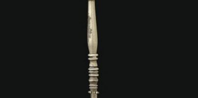 Long Roman silver spoon