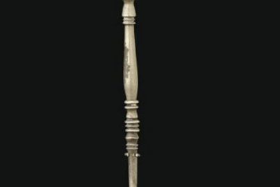 Long Roman silver spoon