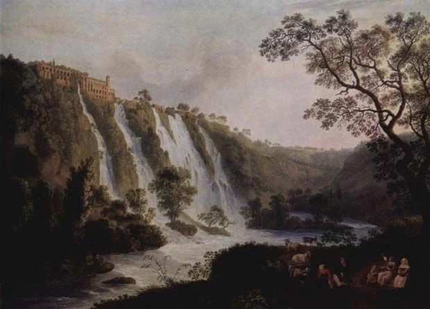 Villa of Maecenas in Tivoli, Jacob Philipp Hackert